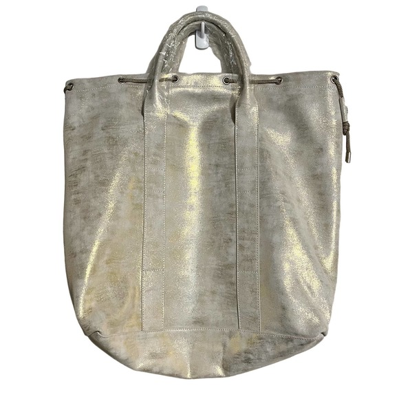 ATM Anthony Thomas Melillo Handbags - NWT ATM Anthony Thomas Melillo Women's Metallic Nubuck Oversized Leather Tote